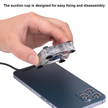Универсален мобилен телефон USB система за охлаждане на игри Охлаждащ вентилатор Държач за геймпад Стойка Радиатор за Iphone Xiaomi Huawei Телефон Samsung