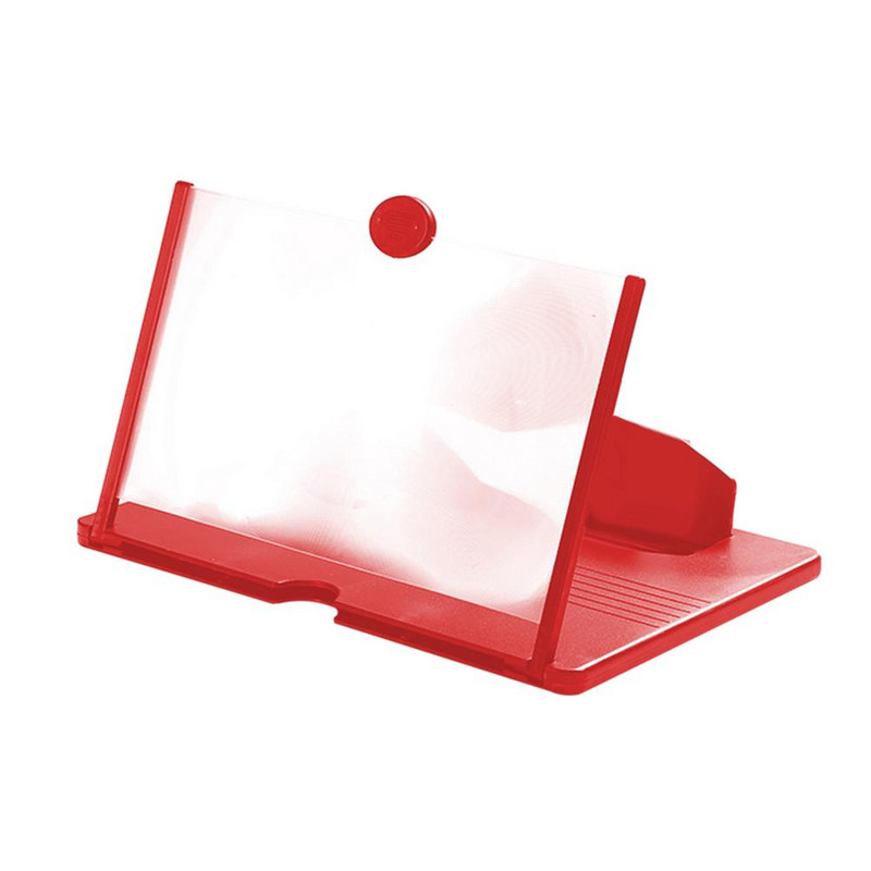 12 hüvelykes mobiltelefon hajlított képernyős erősítő erősítő HD 3d videó mobiltelefon nagyítós állvány konzol Összecsukható tartó