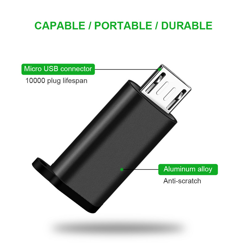 C típusú anya-mikro USB-kábel adapter átalakító Xiaomi Redmi Huawei Meizu Samsung Galaxy S7 Microusb Android telefonhoz