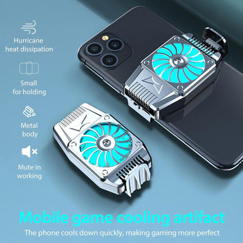 Μίνι ανεμιστήρας ψύξης κινητού τηλεφώνου Καλοριφέρ Turbo Hurricane Παιχνίδι Cooler Κινητό τηλέφωνο Cool Heat Sink για iPhone/Samsung/Xiaomi