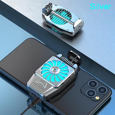 Mini ventilator de răcire pentru telefon mobil Radiator Turbo Hurricane Răcitor de jocuri pentru telefon mobil Radiator de căldură rece pentru iPhone/Samsung/Xiaomi