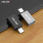 USLION Adaptor USB de tip C la USB OTG Tip C, de tip C, de la bărbat la USB, de cablu, convertoare pentru Macbook Samsung S21 S20 Xiaomi Adaptor USB C