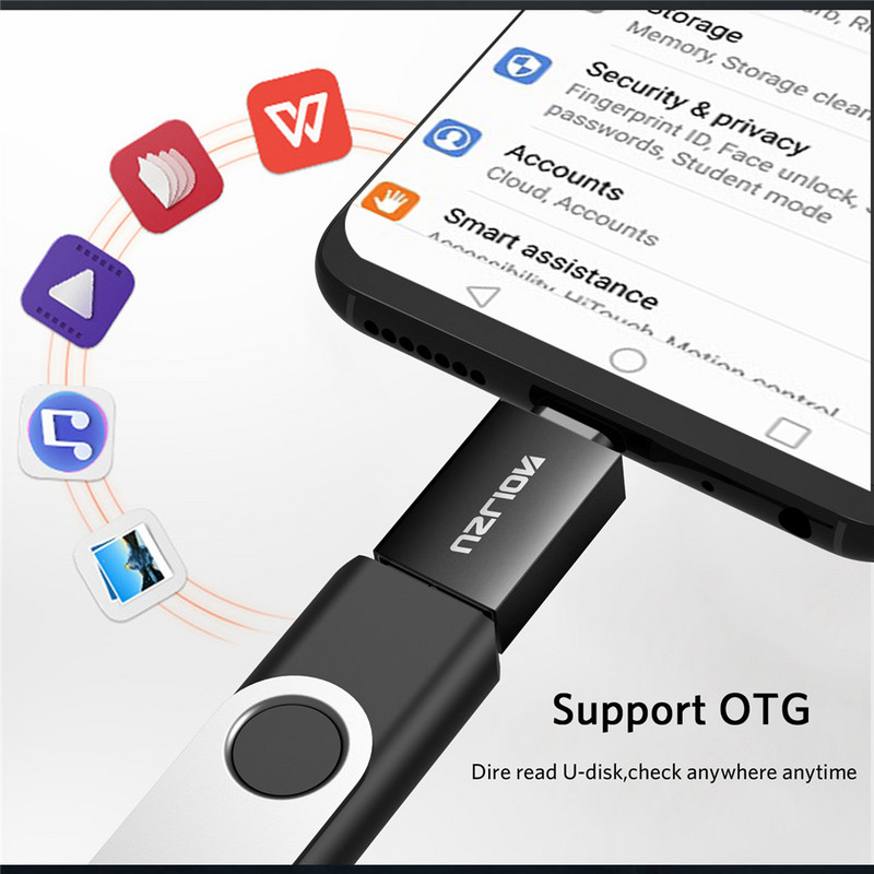 USLION USB C típusú USB OTG adapter C típusú dugasz-USB kábel átalakítók Macbookhoz Samsung S21 S20 Xiaomi USB C adapter