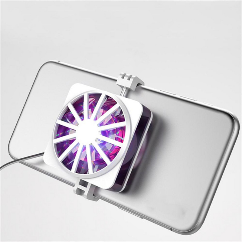 Univerzális hordozható mobiltelefon-hűtő USB-hűtőpad hűtőventillátor-játékpad játék-lövőjáték némítás radiátor vezérlő hűtőborda