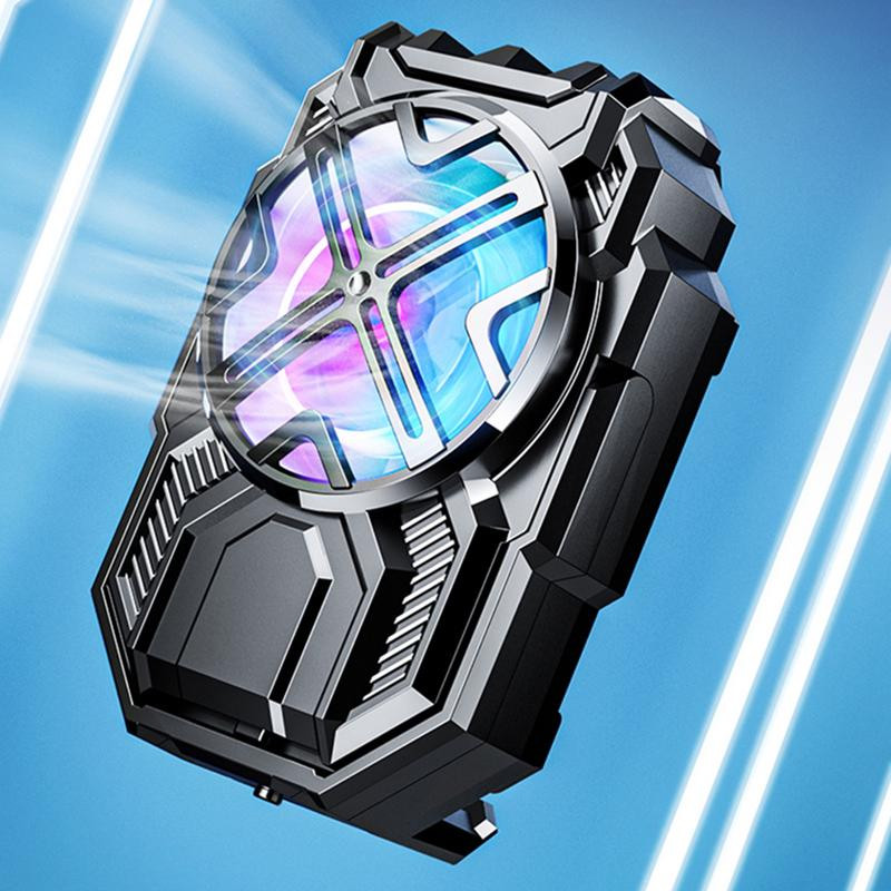 Hűtőborda mobiltelefon-radiátor ventilátorral Újratölthető mobiltelefon-radiátor némítás okostelefon hűtőborda állvány játék nézéshez