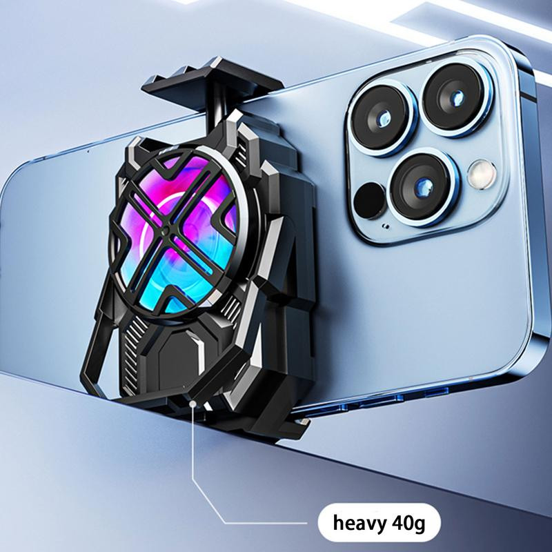 Hűtőborda mobiltelefon-radiátor ventilátorral Újratölthető mobiltelefon-radiátor némítás okostelefon hűtőborda állvány játék nézéshez