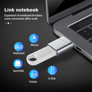 USB C σε τύπου C Μαγνητικός προσαρμογέας γρήγορης φόρτισης Τύπος C σε μετατροπέα USB OTG Υποδοχή ορθής γωνίας για Samsung Xiaomi Huawei MAC