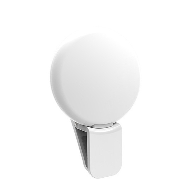 Mini asmenukių žiedo lemputė LED blykstės telefono objektyvo lemputė, USB įkraunamas gnybtas Mobiliojo telefono užpildymo lemputė moteriškų asmenukių lemputės