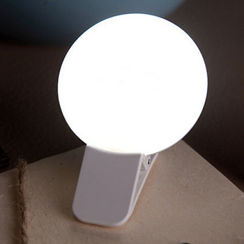 Мобилен телефон LED светлина за пръстен за селфи Преносима мини издръжлива практична тристепенна затъмняваща кръгла щипка за запълване на светлина