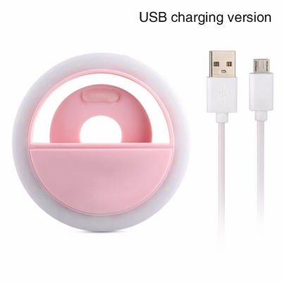 8,5 εκατοστά USB δαχτυλιδιού LED Φωτιστικό βίντεο vlogging Φώτα βίντεο LED Φωτιστικό δαχτυλίδι Selfie κάμερας Ζωντανή μετάδοση φωτογραφίας βίντεο