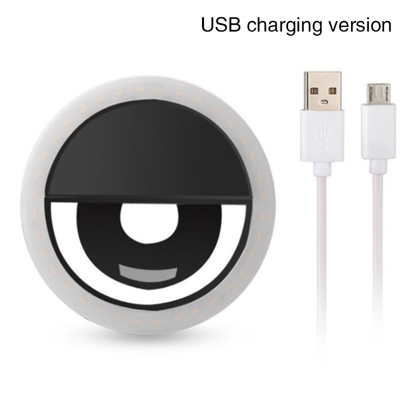 8,5 cm USB LED žiedo lemputė Vlogų fotografavimo vaizdo įrašų lemputės LED fotoaparato asmenukės šviesos žiedas Tiesioginės transliacijos vaizdo fotografija
