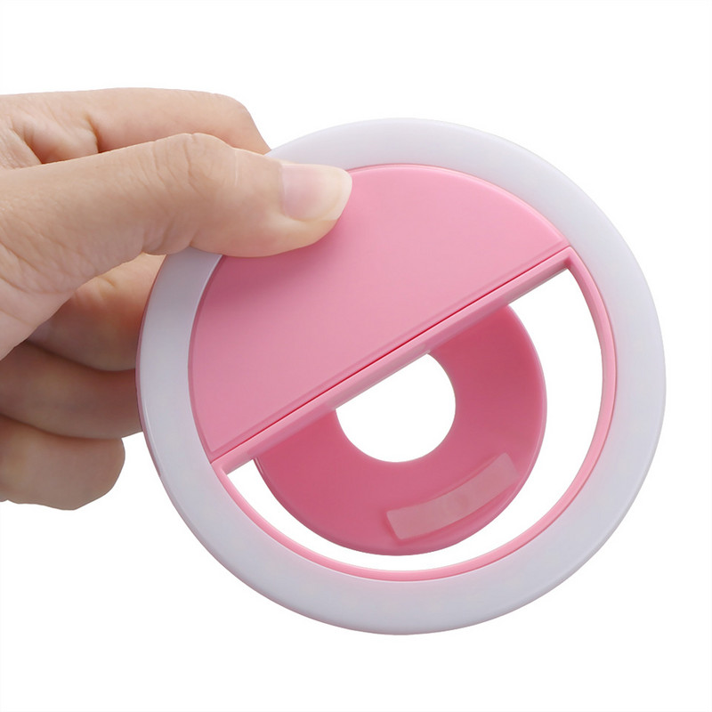 8,5 cm USB LED žiedo lemputė Vlogų fotografavimo vaizdo įrašų lemputės LED fotoaparato asmenukės šviesos žiedas Tiesioginės transliacijos vaizdo fotografija