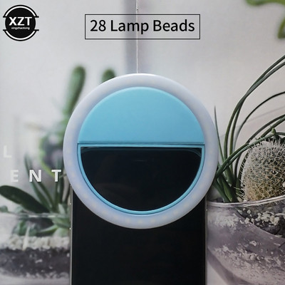 Led Selfie Ring Light Φακός κινητού τηλεφώνου Δαχτυλίδι LED Selfie για iPhone Αξεσουάρ Samsung Xiaomi Huawei για Selfie Clip Light