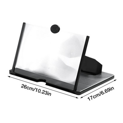 Telefon mobil Lupă pentru ecran 3D Suport amplificator video HD Lupă pliabilă Suport smartphone pentru telefon