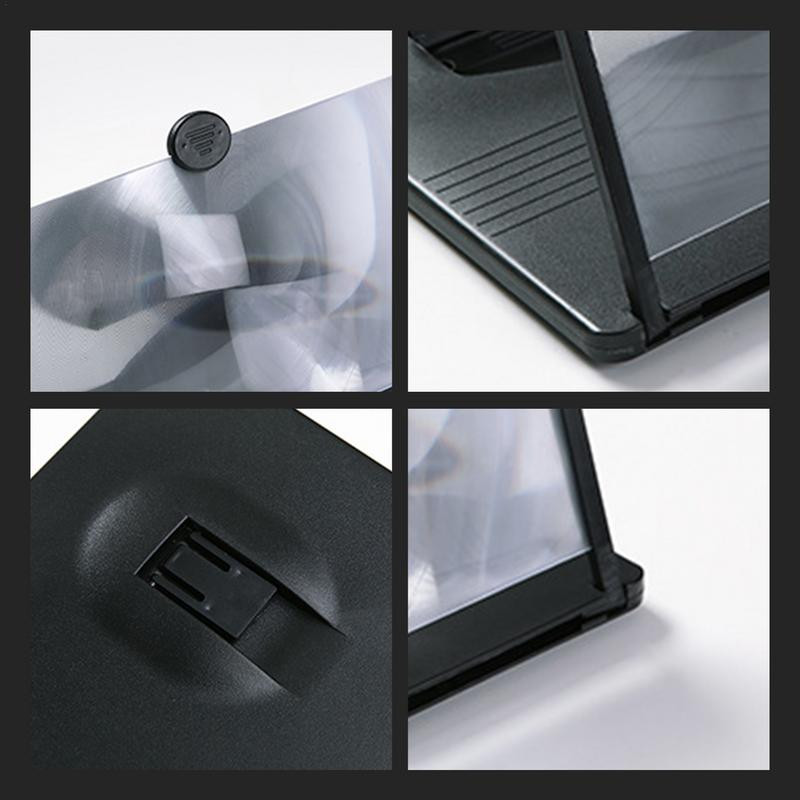 Mobiltelefon 3D képernyő nagyító HD videó erősítő állvány összehajtható nagyító okostelefon tartó Foriphone