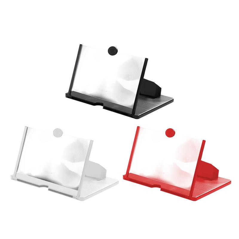 Mobiltelefon 3D képernyő nagyító HD videó erősítő állvány összehajtható nagyító okostelefon tartó Foriphone