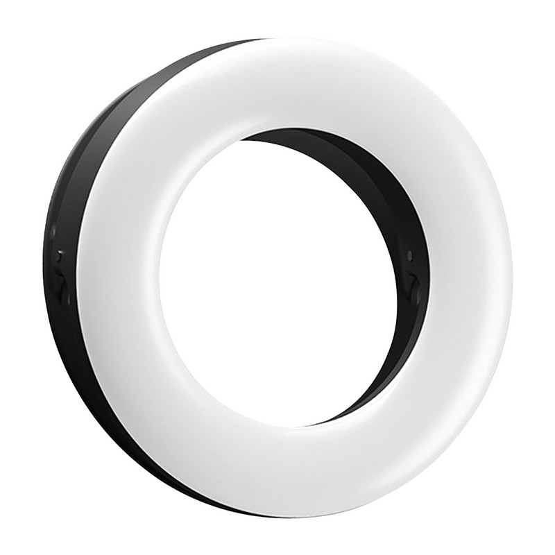 Asmenukės šviesos žiedo lemputės LED apskritimo mini šviesos gnybtas telefonams, įkraunamas prisegamas makiažas užpildo lemputė nešiojamojo kompiuterio fotoaparato vaizdo įrašas