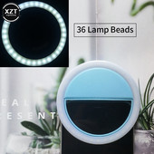 Led Selfie Ring Light Φακός για κινητά τηλέφωνα LED Selfie Δαχτυλίδι για iPhone Samsung Xiaomi Huawei για τηλέφωνο Selfie Clip Light Accessoire