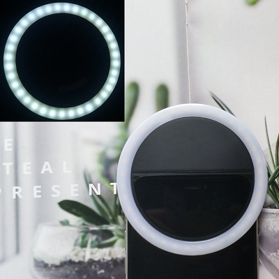 Led Selfie Ring Light Φακός για κινητά τηλέφωνα LED Selfie Δαχτυλίδι για iPhone Samsung Xiaomi Huawei για τηλέφωνο Selfie Clip Light Accessoire