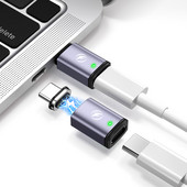 Adaptor magnetic USB tip C 100W pentru laptop Macbook Pro Air M1 Adaptor de încărcare rapidă Adaptor magnetic USB C pentru Samsung