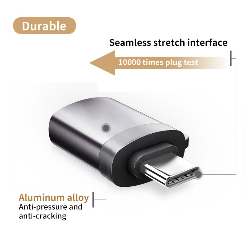 ANKNDO OTG Type C Adapter USB 3.0 - USB C Converter Macbook pro Xiaomi Huawei Samsung okostelefon HDD Mini Type-C USB csatlakozó