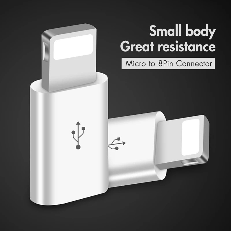 Mini OTG Lightning – Micro USB adapter Apple iPhone 14 13 12 11 Pro Max XS MAX XR X 7 8 6 adatszinkronizáló töltőkábel csatlakozóhoz