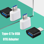 Adaptor mini tip C la USB 2.0 OTG Convertor tip C la USB 2.0 Conector adaptor universal masculin la femel pentru telefoane inteligente Android