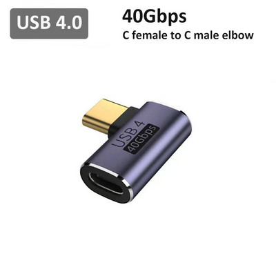Convertor de încărcare USB4 Adaptor OTG tip C 40 Gbps Transfer de date pentru Thunderbolt 4 / 3 Adaptor USB C 8K@60Hz 100W pentru laptop