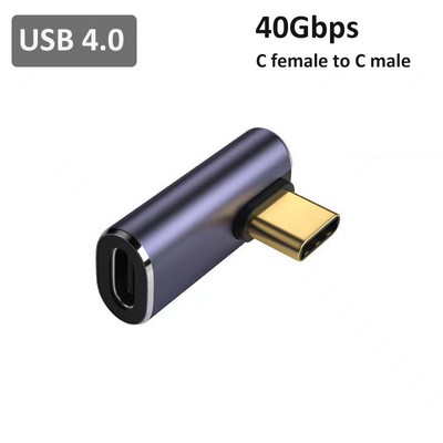 Convertor de încărcare USB4 Adaptor OTG tip C 40 Gbps Transfer de date pentru Thunderbolt 4 / 3 Adaptor USB C 8K@60Hz 100W pentru laptop
