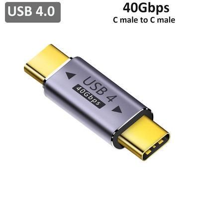 Convertor de încărcare USB4 Adaptor OTG tip C 40 Gbps Transfer de date pentru Thunderbolt 4 / 3 Adaptor USB C 8K@60Hz 100W pentru laptop