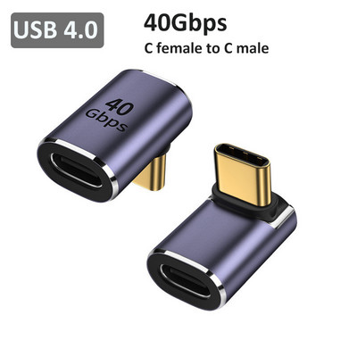 Convertor de încărcare USB4 Adaptor OTG tip C 40 Gbps Transfer de date pentru Thunderbolt 4 / 3 Adaptor USB C 8K@60Hz 100W pentru laptop