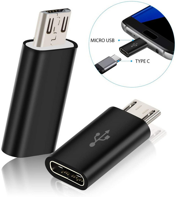 Mini Type C - Micro USB Android töltőadapter átalakító Samsung Xiaomi Huawei USB-hez Microusb V8 Otg Sync töltőcsatlakozóhoz
