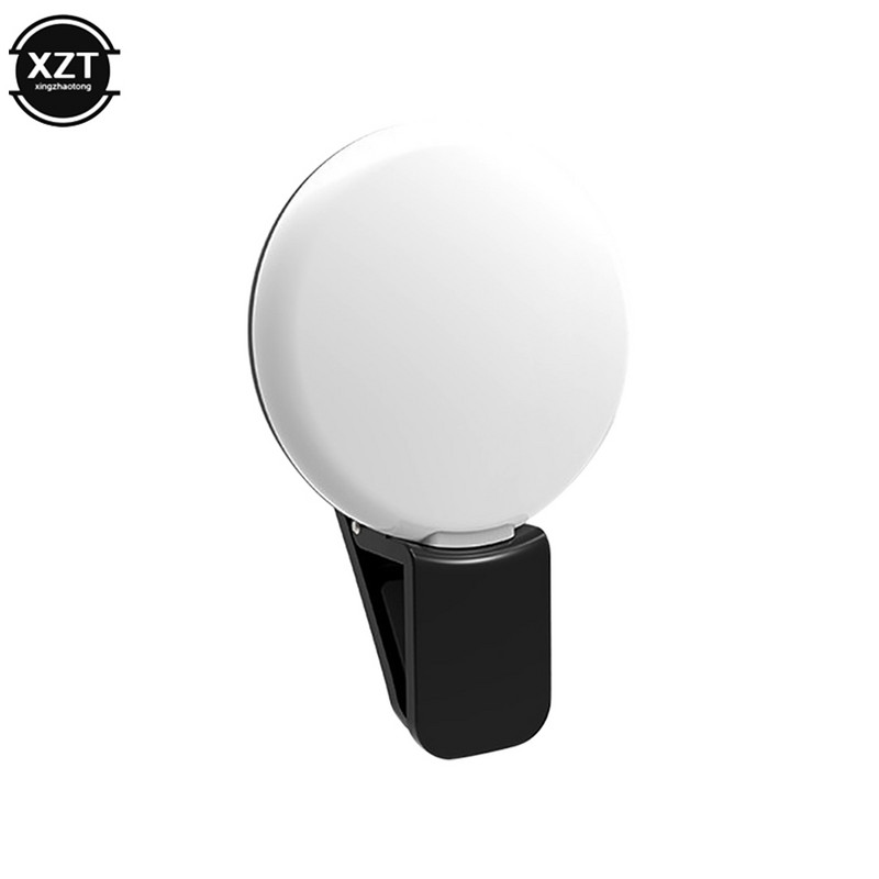 Mini nešiojamasis autoportreto užpildymo lemputė LED blykstės telefono objektyvo lemputė USB įkrovimo gnybtas, moteriškas mobiliojo telefono autoportreto žibintas