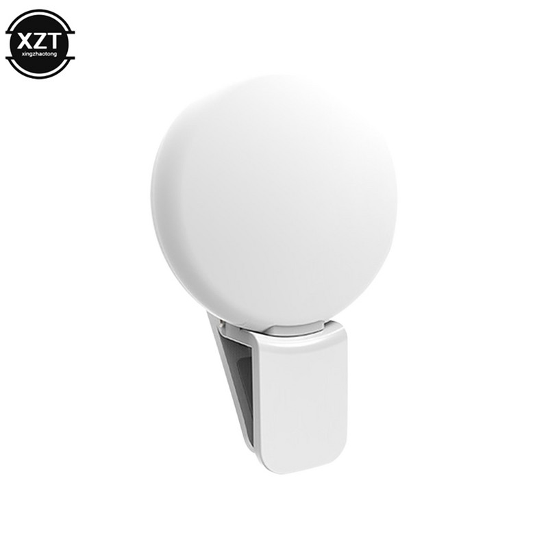 Mini nešiojamasis autoportreto užpildymo lemputė LED blykstės telefono objektyvo lemputė USB įkrovimo gnybtas, moteriškas mobiliojo telefono autoportreto žibintas