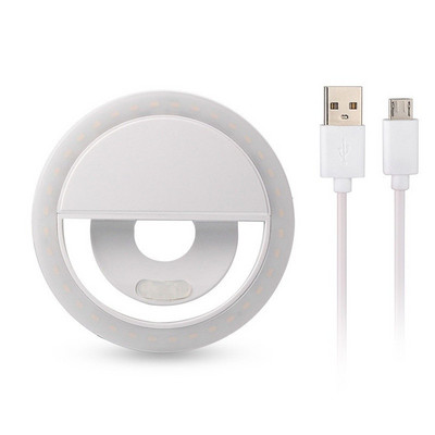 Universal Selfie Light Ring Lamp Clip On Light for Phone Ringlicht Makeup Video Photo Light Rim for Mobile Handy Licht Backlight
