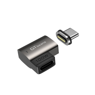 Adaptor magnetic nou 100W Usb C la tip C Încărcare rapidă Convertor magnetic Usb tip C Cablu magnetic Conector Usbc în unghi drept
