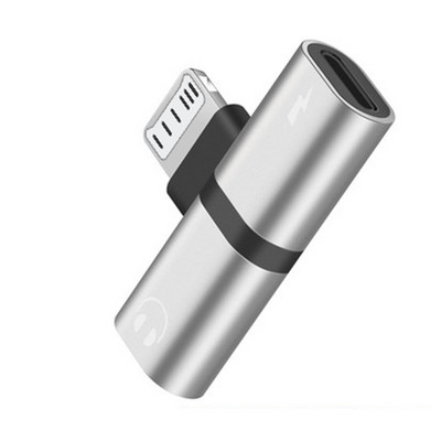 Adaptor 3,5 mm Aux la iPhone Mufă căști USB C la adaptor de iluminare Iluminare la iluminare duală pentru iPhone 13 12 X XS 7 8 11 Plus