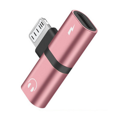 Adaptor 3,5 mm Aux la iPhone Mufă căști USB C la adaptor de iluminare Iluminare la iluminare duală pentru iPhone 13 12 X XS 7 8 11 Plus