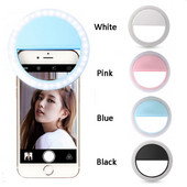 2021 Lampă inel pentru selfie pentru telefon nou bliț automat LED 36 LEDS Mini cameră portabilă Iluminare din spate a telefonului Lumină foto pentru Iphone Samsung Tabletă