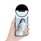 Lumină de umplere a telefonului mobil Inel de lumină de umplere LED inel de lumină pentru selfie-uri Reîncărcabilă prin USB pentru telefoane mobile Lumină pentru selfie Lampă LED pentru selfie