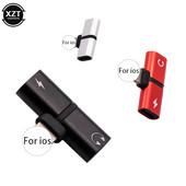 Splitter 2 în 1 pentru telefon mobil nou pentru adaptor de încărcare audio Lightning pentru iPhone 7 8 Plus/X Convertor adaptor splitter căști