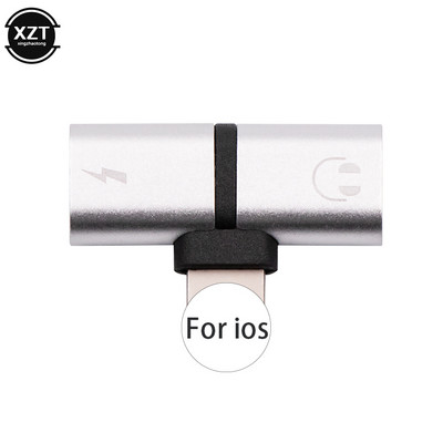 Splitter 2 în 1 pentru telefon mobil nou pentru adaptor de încărcare audio Lightning pentru iPhone 7 8 Plus/X Convertor adaptor splitter căști