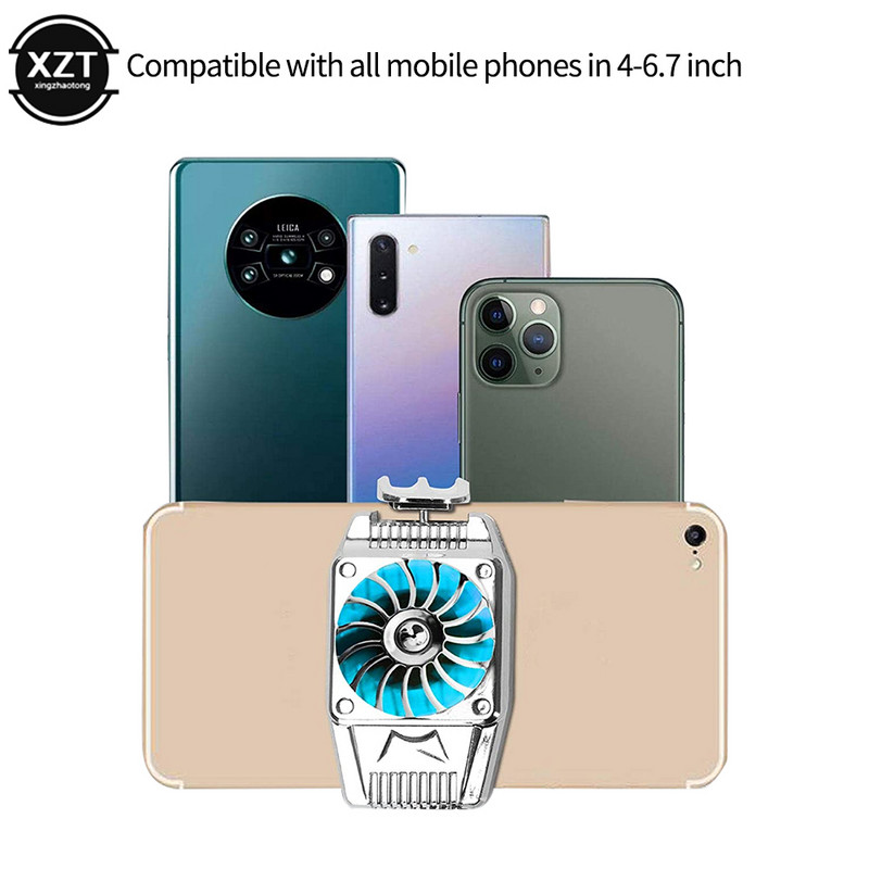Új mobiltelefon USB tölthető játékhűtő rendszer hűtőventilátor játék fogantyú konzol iphone Huawei Samsung mobiltelefon hűtő