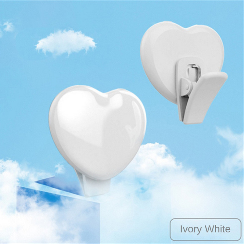 Mini Fill Light Led Adjustment Hordozható Live Beauty Fill Light Szív alakú iPhone-hoz Samsung Xiaomi Poco Selfie Light