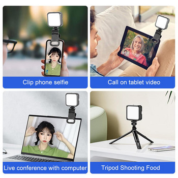 Φωτιστικό Selfie LED τσέπης για iPhone Samsung IPad Κινητό Τηλέφωνο Κλιπ φορητού υπολογιστή Flash Fill Βίντεο Φωτογραφικό φωτιστικό δακτυλίου