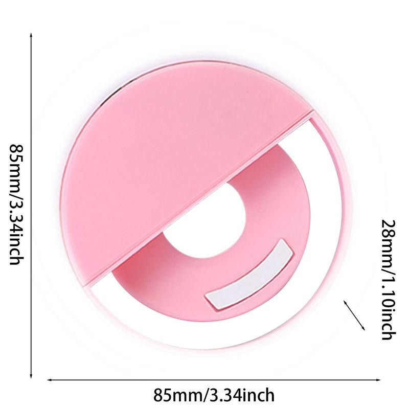 Gyűrűtöltő lámpa | USB újratölthető mobiltelefon szelfi fény | Könnyen használható többcélú LED szelfi lámpa telefon laptop táblagéphez