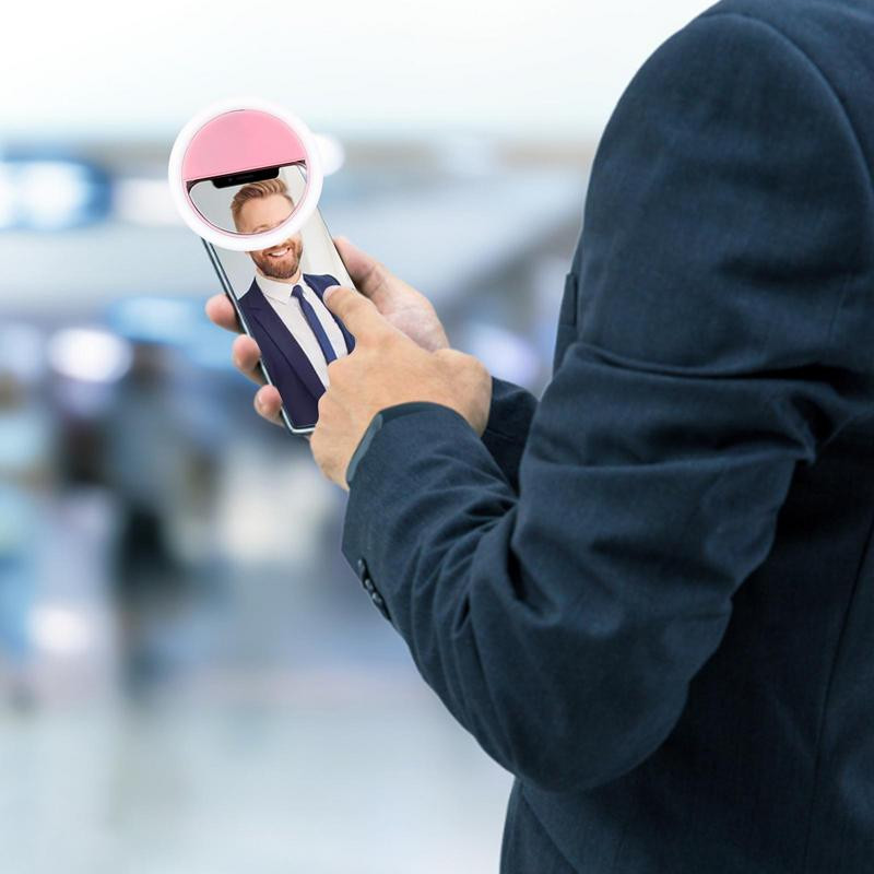 Gyűrűtöltő lámpa | USB újratölthető mobiltelefon szelfi fény | Könnyen használható többcélú LED szelfi lámpa telefon laptop táblagéphez