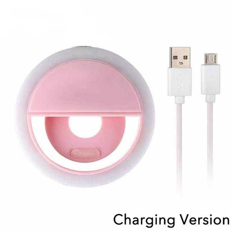 USB töltő Led szelfi gyűrű lámpa Mobiltelefon kitöltő fény Beauty vaku lencse mobiltelefonokhoz okostelefonokhoz telefon szelfi lámpa