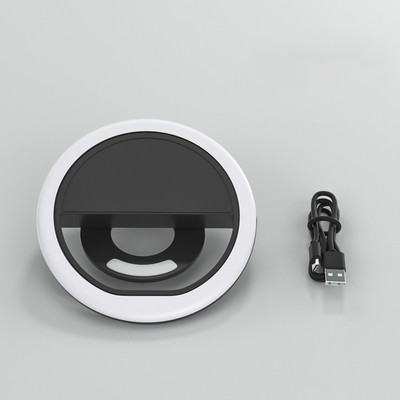 Inel de lumină reîncărcabilă pentru telefon Selfie lampă pentru iPhone Samsung Xiaomi portabil Make Up Fotografie Fotografie LED Fill Light Clip