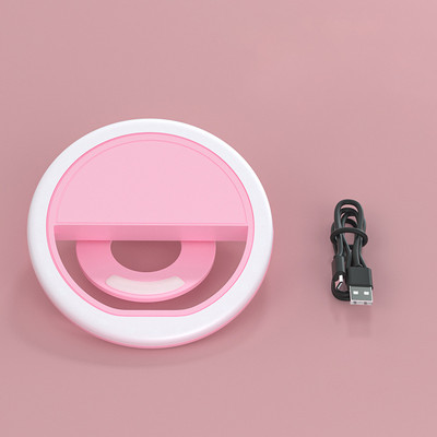 Inel de lumină reîncărcabilă pentru telefon Selfie lampă pentru iPhone Samsung Xiaomi portabil Make Up Fotografie Fotografie LED Fill Light Clip
